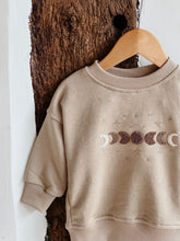 Load image into Gallery viewer, Moon Phases Oversized Baby Sweatshirt – Soft, Cool & Comfy