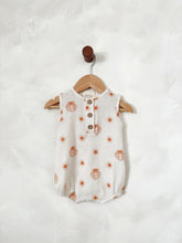 Load image into Gallery viewer, Seashells & Sun Baby Romper – Lightweight Cotton Gauze for Summer