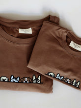 Load image into Gallery viewer, Brown Puppy Embroidered Adult T-shirt – Brushed Cotton Mama & Mini Match