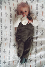 Load image into Gallery viewer, Organic Muslin Baby Blanket – Ethnic Print, 4-Layer Softness (85x120 cm)