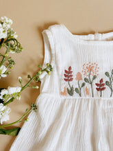 Load image into Gallery viewer, Blossom Baby Dress – Soft Cotton with Delicate Floral Embroidery