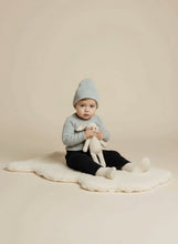 Load image into Gallery viewer, Cotton Ribbed Baby Top with Shoulder Buttons – Navy, Brown, Grey