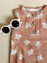 Load image into Gallery viewer, Turtle Print Baby Romper – Soft, Playful & Comfortable