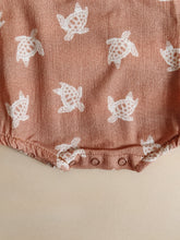 Load image into Gallery viewer, Turtle Print Baby Romper – Soft, Playful & Comfortable