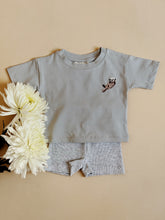 Load image into Gallery viewer, Cotton Baby T-shirt – Otter Embroidery | Soft, Stretchy & Playful