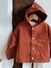 Load image into Gallery viewer, Corduroy Baby Hooded Jacket – Warm & Stylish Outerwear