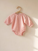 Load image into Gallery viewer, Light Pink Organic Cotton Muslin Romper