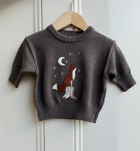 Load image into Gallery viewer, Knit Baby Jumper – Fox Embroidery | 100% Cotton