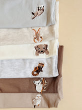 Load image into Gallery viewer, Cotton Baby T-shirt – Otter Embroidery | Soft, Stretchy & Playful