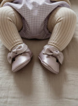 Load image into Gallery viewer, Lilac Leather Baby Moccasins | Soft Sole First Walkers | Genuine Leather