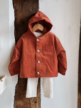 Load image into Gallery viewer, Corduroy Baby Hooded Jacket – Warm & Stylish Outerwear
