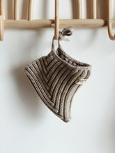 Load image into Gallery viewer, Knitted Pixie Baby Hat – Cotton Blend Tie-Up Bonnet