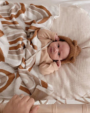 Load image into Gallery viewer, Knitted Rainbow Baby Blanket – All-Over Rainbow Pattern (100x120 cm)