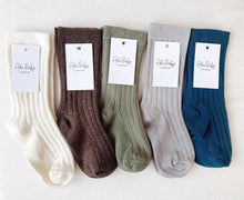 Load image into Gallery viewer, Ribbed Baby Socks – Soft, Breathable Cotton Comfort