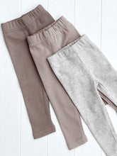 Load image into Gallery viewer, Ribbed Cotton Baby Leggings – Soft, Stretchy Everyday Wear