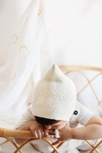 Load image into Gallery viewer, Knitted Pixie Baby Hat – Seed Stitch