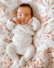 Load image into Gallery viewer, Organic Muslin & Bamboo Baby Swaddle – Floral Watercolour Print (120x120 cm)