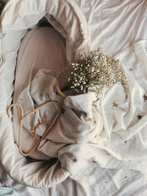 Load image into Gallery viewer, Organic Muslin & Bamboo Baby Swaddle – Stars & Moon Watercolour Print (120x120 cm)