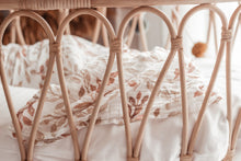 Load image into Gallery viewer, Organic Muslin & Bamboo Baby Swaddle – Floral Watercolour Print (120x120 cm)