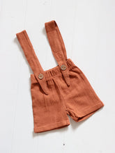 Load image into Gallery viewer, Baby Shorts with Braces – Organic Cotton Summer Shorts for Babies