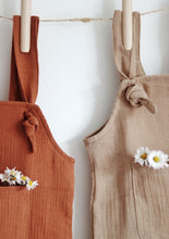 Load image into Gallery viewer, Organic Cotton Baby Short Dungarees – Soft, Breathable & Playful