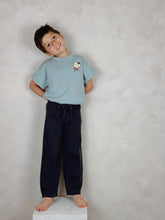 Load image into Gallery viewer, smiling child wearing bear ice cream t-shirt – playful and breathable summer outfit
