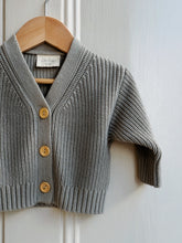 Load image into Gallery viewer, Knit Baby Cardigan Light Green
