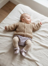 Load image into Gallery viewer, Lilac Leather Baby Moccasins | Soft Sole First Walkers | Genuine Leather
