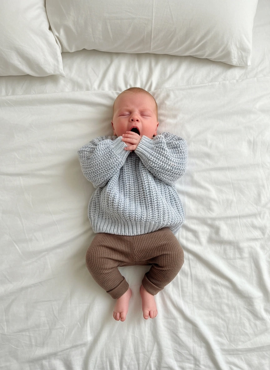 Chunky Knit Baby Jumper – Blue