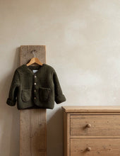 Load image into Gallery viewer, Oversized Sherpa Baby &amp; Toddler Coat – Khaki

