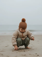 Load image into Gallery viewer, Pompom Baby Bonnet – Cotton Blend Tie-Up Hat with Chin Straps

