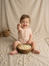 Load image into Gallery viewer, Check Muslin Romper
