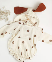 Load image into Gallery viewer, Puppy Bonnet&amp;Romper Set
